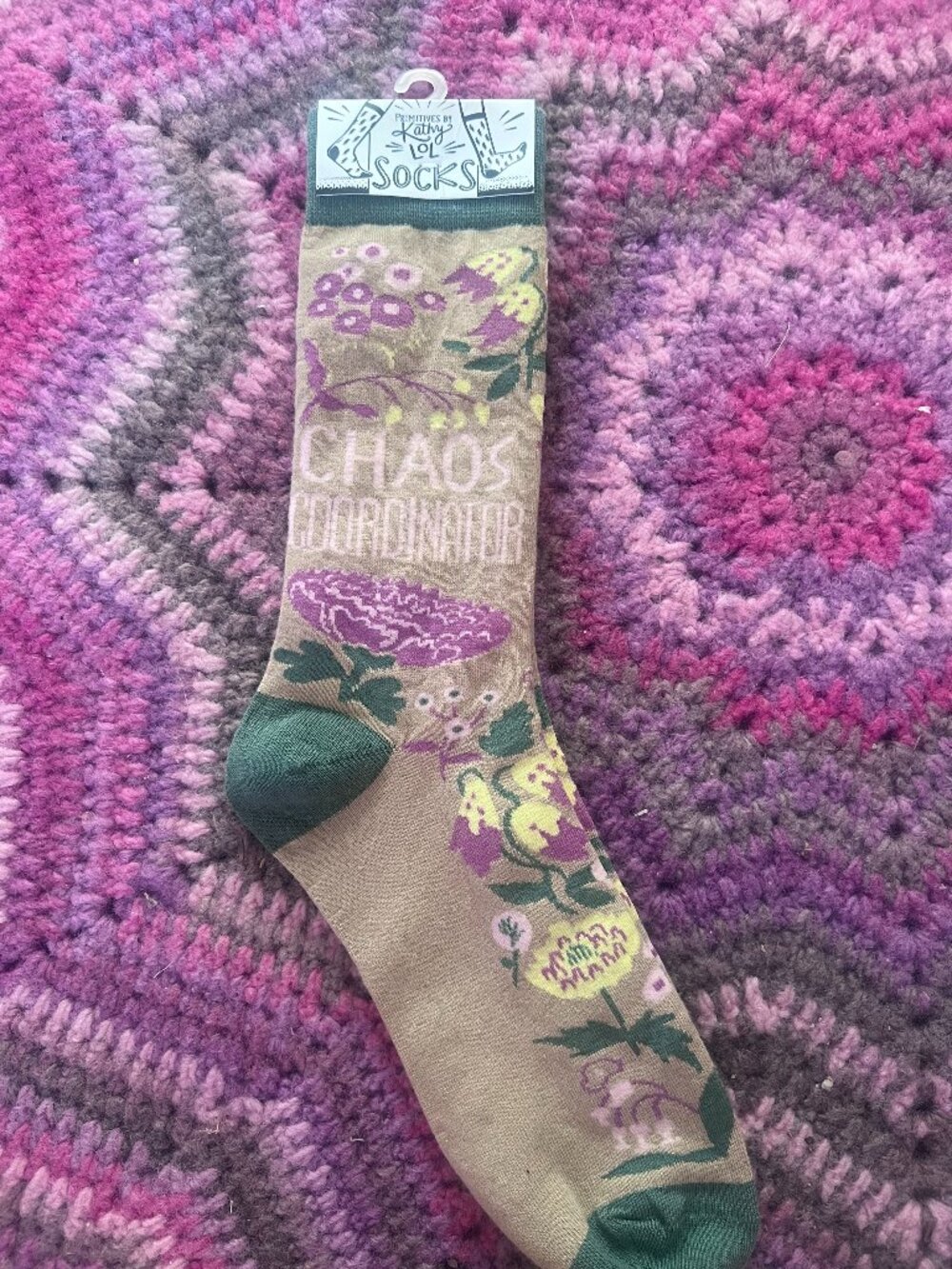 NWT Primitives by Kathy Chaos Coordinator Socks